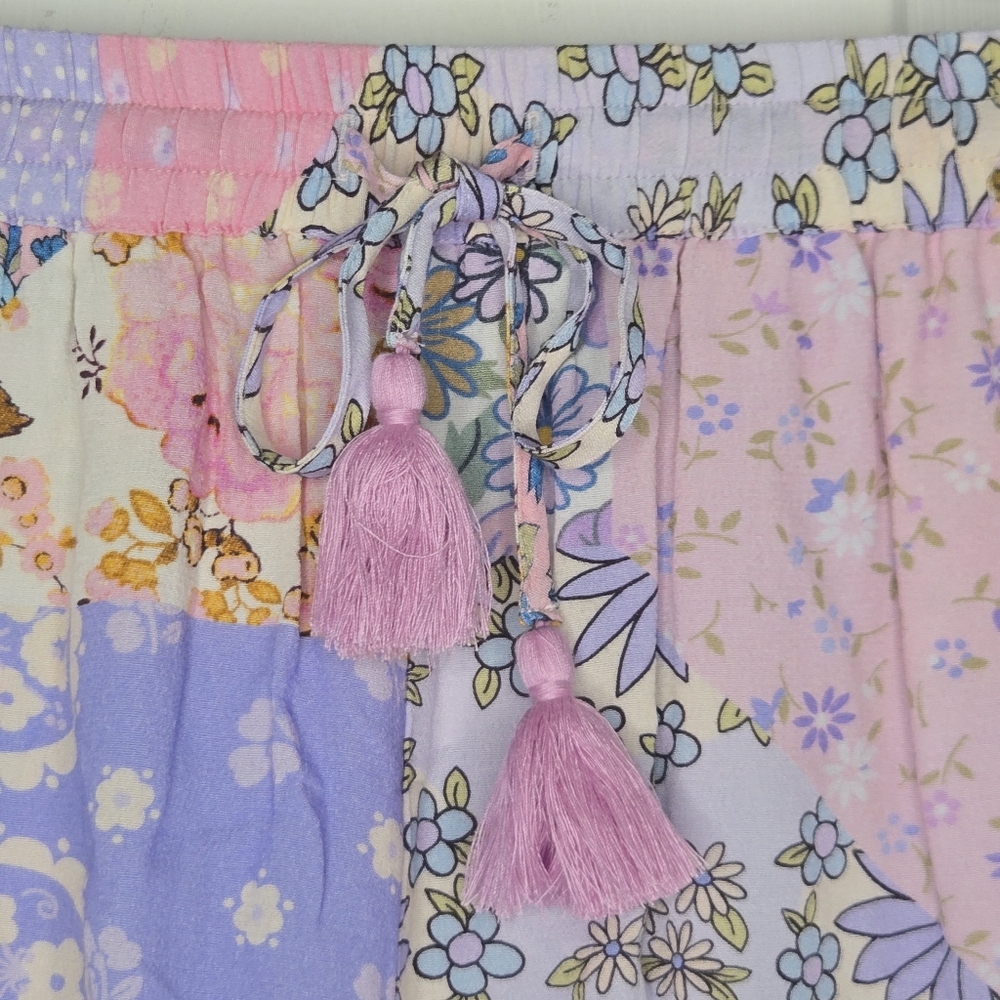 SPELL Womens Boho Colorful Patchwork Jacaranda Ch… - image 4